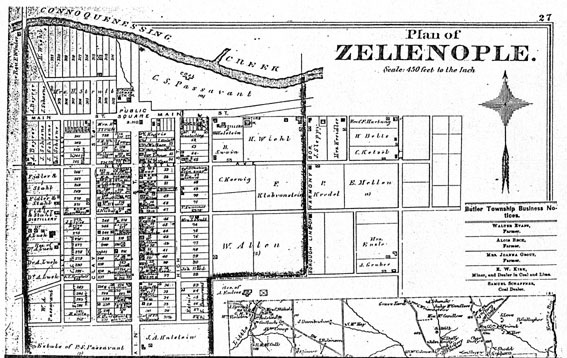 Stadtplan von Zelienople