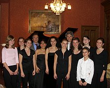 Die Teilnehmer des Meisterkurses 2006 mit A. und J. Paratore
