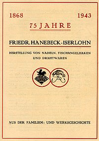 Bild Titelblatt Jubiläumsschrift 75 Jahre Hanebeck