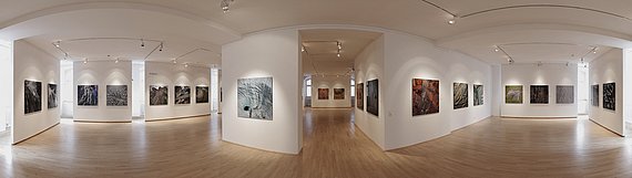 Kunstwerk Alpen Ausstellung 1. OG der Galerie