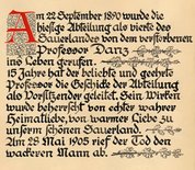 Das Bild zeigt einen Auszug aus der Chronik der SGV-Abteilung Iserlohn von 1940