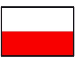 Das Bild zeigt die polnische Flagge
