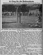 Das Bild zeigt einen Zeitungs-Ausschnitt