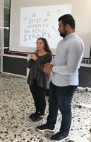 26 Stadtforscher der Klassen 6-8 der Gesamtschule Seilersee untersuchten ihr neues Schulumfeld an der ehemaligen Realschule Bömberg mit der App #stadtsache.
