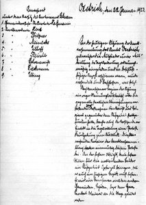 Protokollbuch der Amtsversammlung Oestrich, 1923