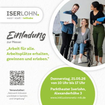 Das Bild zeigt das Plakat zur Inklusionsmesse 2026.