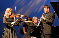 Ralph Manno, Michaela Paetsch-Neftel und Liese Klahn beim Auftaktkonzert 2008
