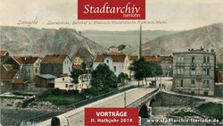 Das Bild zeigt das Plakat der Vortragsreihe des Stadtarchivs
