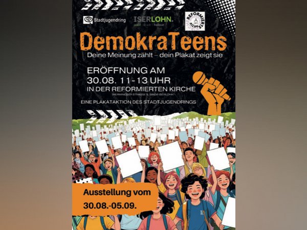 Plakataktion zu Demokratie und Beteiligung