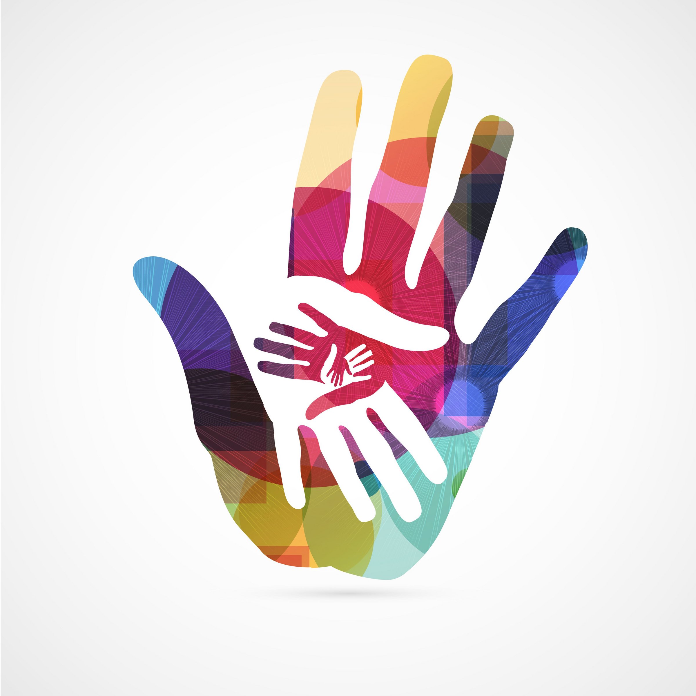 Das Bild zeigt eine gezeichnete Hand, die andere enthält