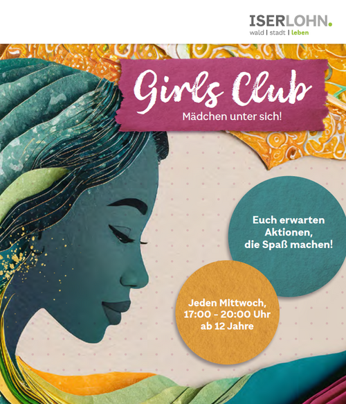 Das Bild zeigt das Plakat zum Girlsclub in Letmathe