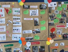29 Stadtforscher waren mit der App #stadtsache an der Südschule unterwegs, um ihr Schul- und Lebensumfeld zu untersuchen.