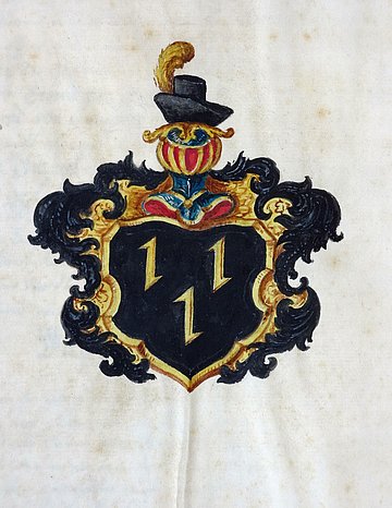 Wappen der Familie von Brabeck, 18. Jahrhundert (Stadtarchiv Iserlohn)