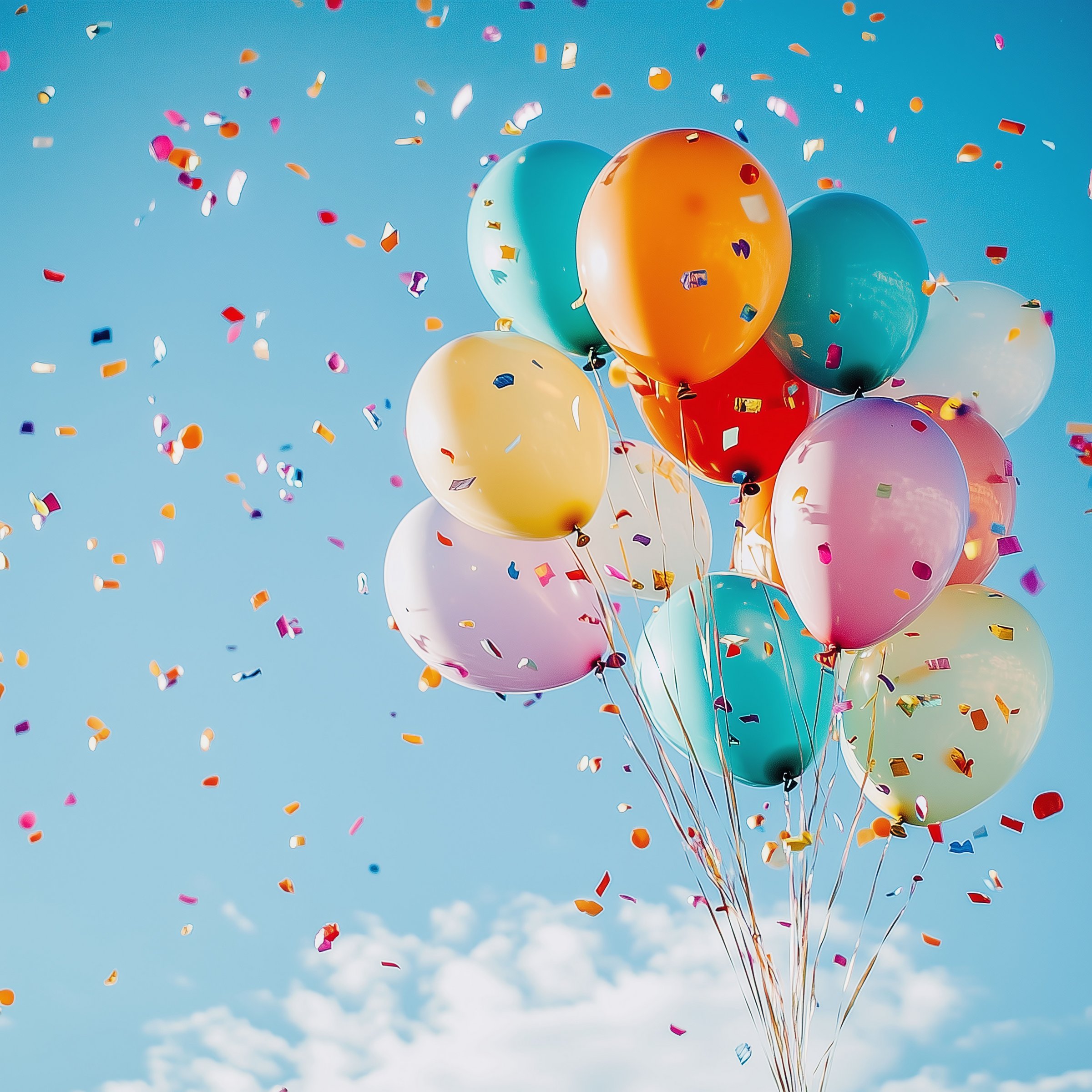 Das Bild zeigt Luftballons