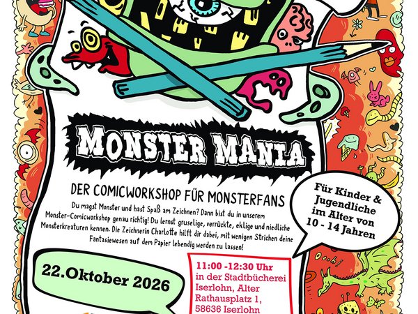 Veranstaltungsposter „Monster Mania“