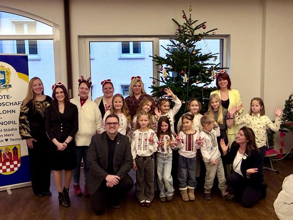 Bürgermeister Michael Joithe begleitete die Weihnachtsfeier des Städtefreundschaftskomitees Iserlohn-Ternopil.