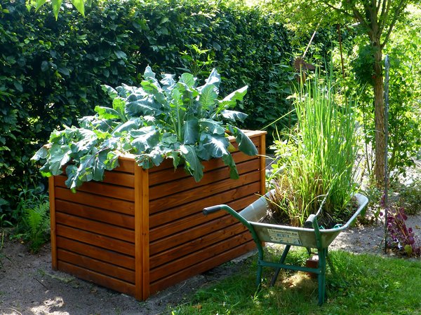 Hochbeet im Garten