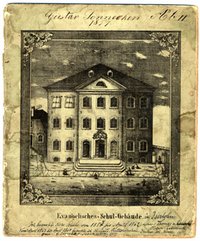 Das Bild zeigt das Gebäude der früheren Evangelischen Elementarschule