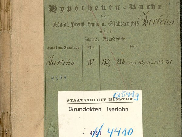 Grundakte aus dem Landesarchiv NRW