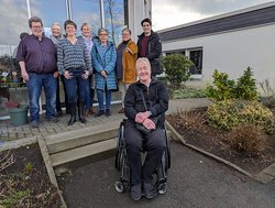 Das Bild zeigt den Besuch der Tagesstätte.