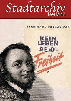 Mit einem Jugendporträt des Dichters und Demokraten Ferdinand Freiligrath wirbt das Stadtarchiv Iserlohn für den Tag der offenen Tür am 3. März