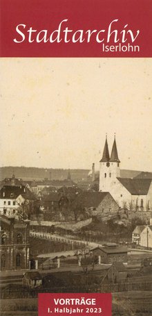 Das Bild zeigt das Faltblatt zur Vortragsreihe im ersten Halbjahr 2023