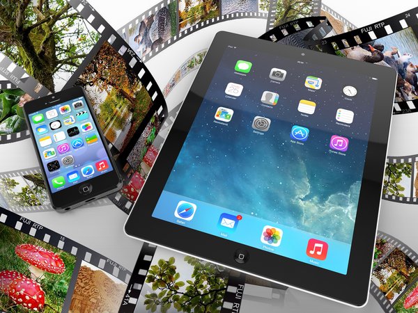 Mit iPhones und iPads lassen sich Fotos erstellen, bearbeiten, teilen und präsentieren - alles an einem Gerät. 