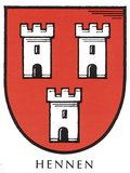 Das Bild zeigt das Wappen von Hennen.