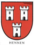 Das Bild zeigt das Wappen von Hennen.