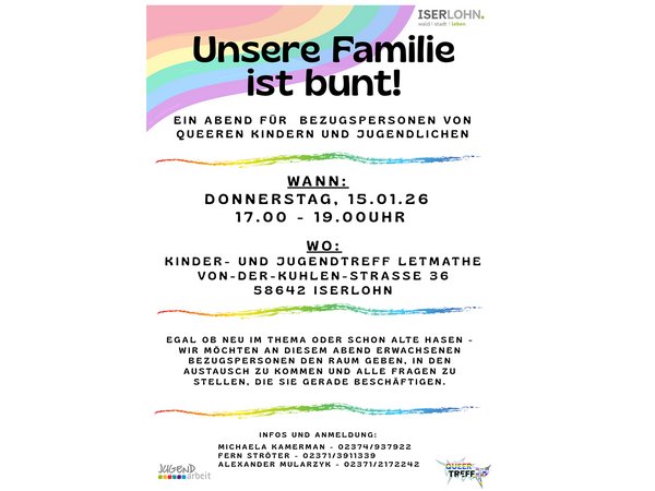 Poster „Unsere Familie ist bunt“