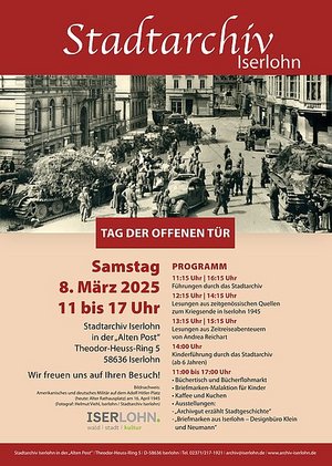 Das Bild zeigt das Plakat vom Tag der offenen Tür 2025