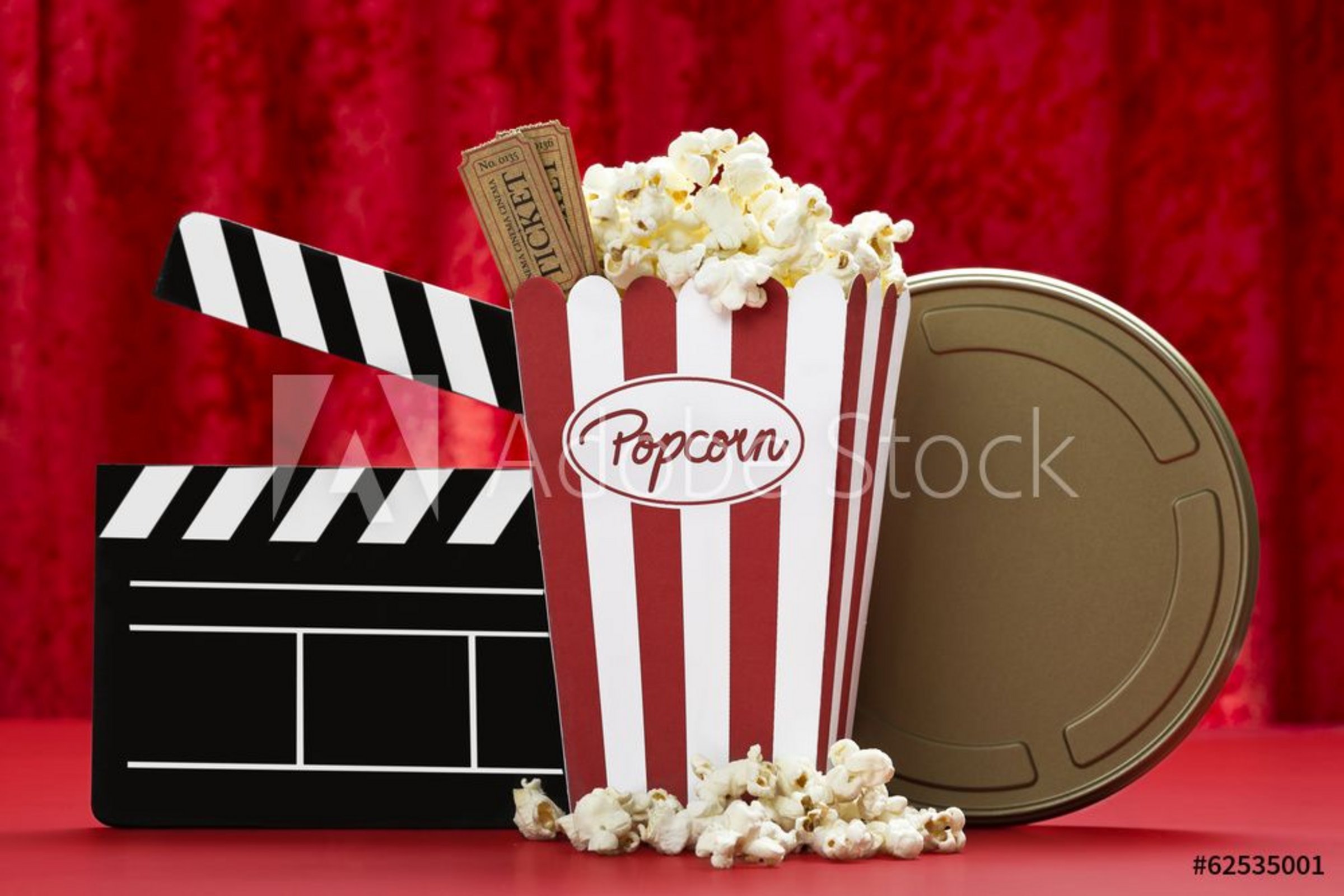 Das Bild zeigt u.a. eine Popcorn-Tüte