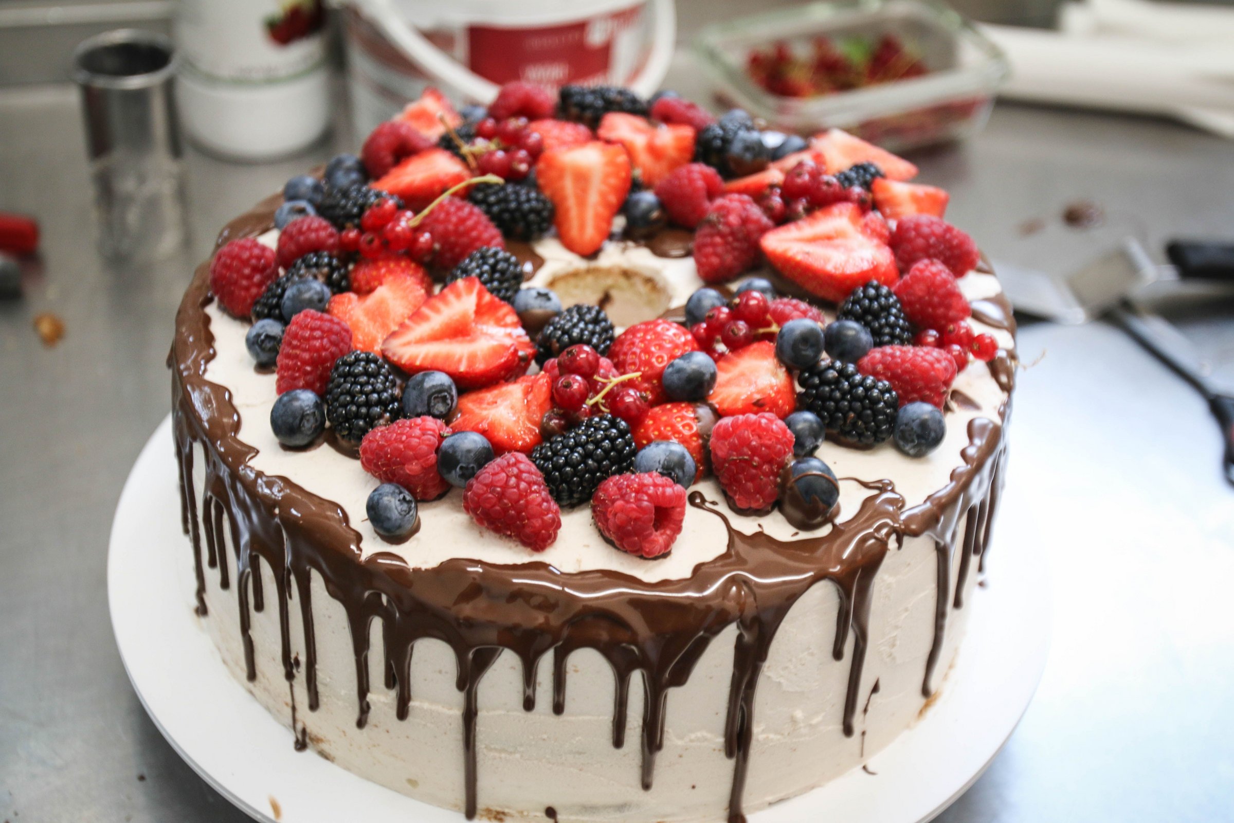 Das Bild zeigt eine Torte