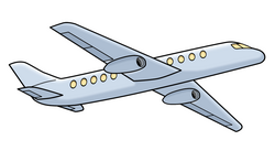 Das Bild zeigt ein Flugzeug