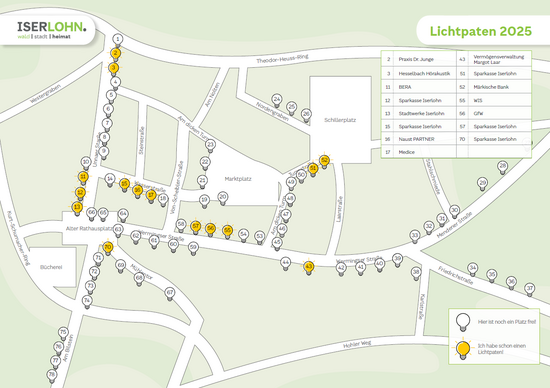 Das Bild zeigt die Lichtkarte 2025