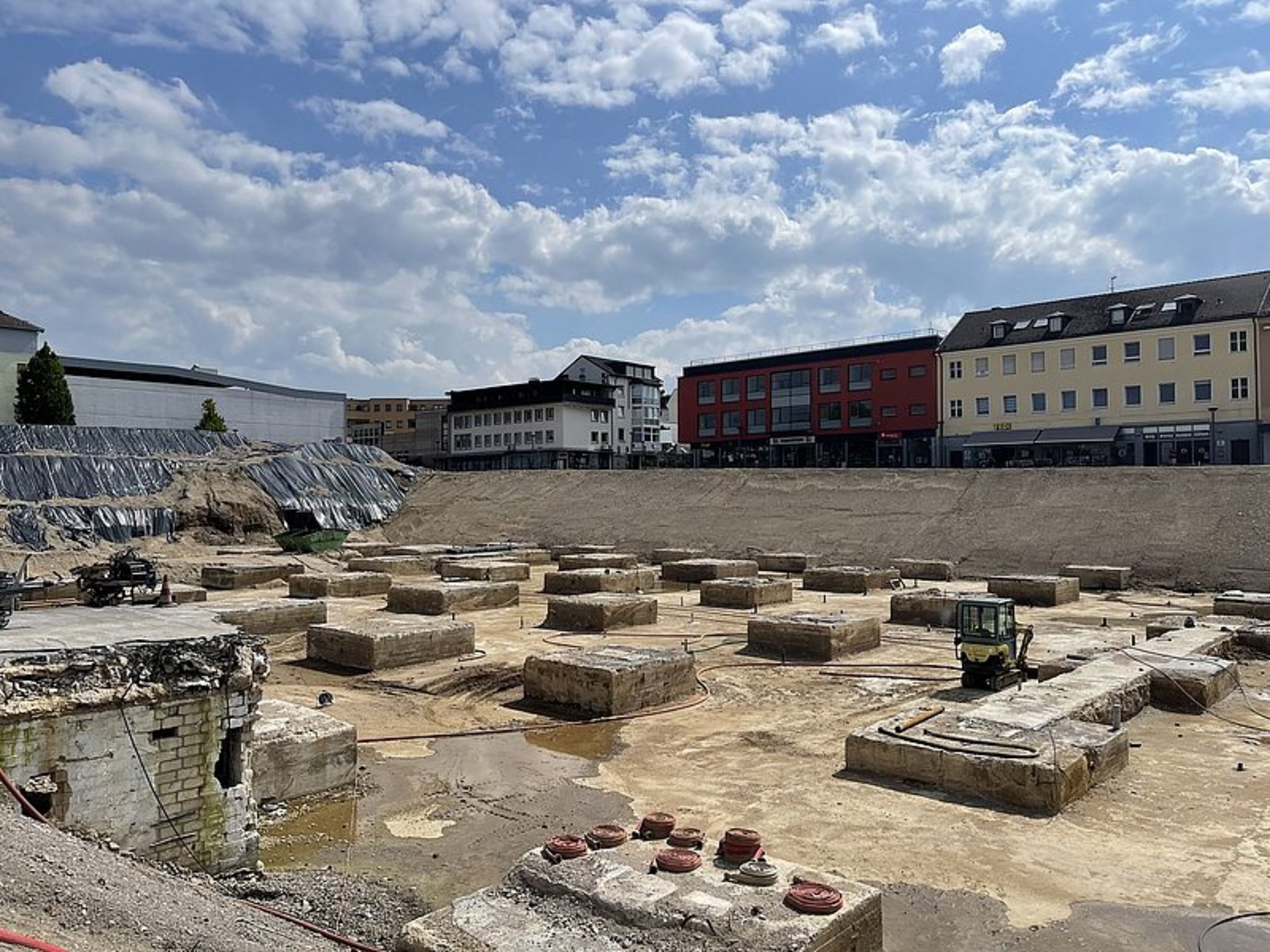 Das Bild zeigt die Schillerplatz-Baustelle.
