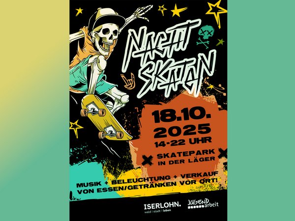 Poster „Nacht-Skaten 2025“