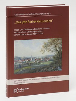 Das Bild zeigt das Buch „Das jetz florirende Iserlohn“