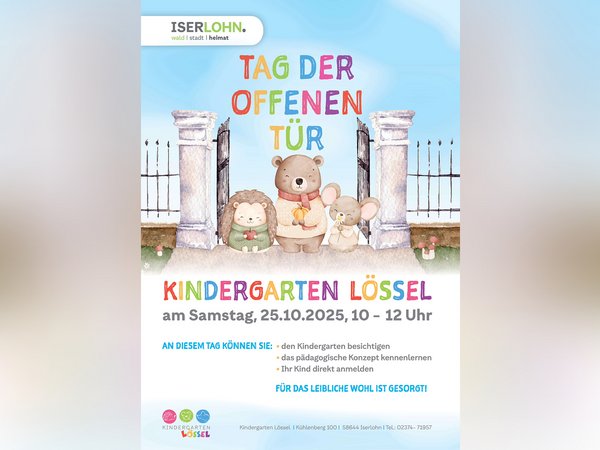 Der städtische Kindergarten in Lössel lädt zum Tag der offenen Tür ein.