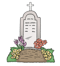Das Bild zeigt ein Grab