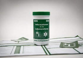 Das Bild zeigt eine Notfalldose