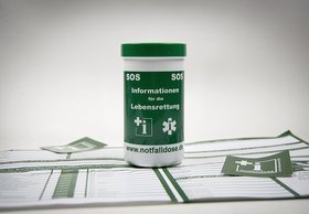 Das Bild zeigt eine Notfalldose