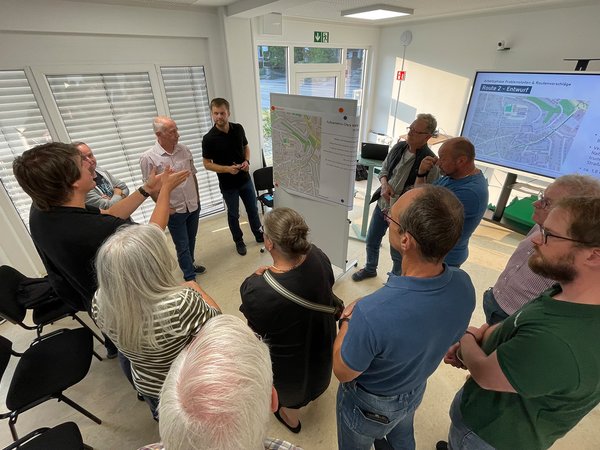Bei der Auftaktveranstaltung zum Fußverkehrs-Check NRW am 1. September im KAI wurden erste Routen identifiziert und diskutiert. 