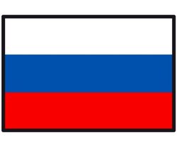 Das Bild zeigt die russische Flagge