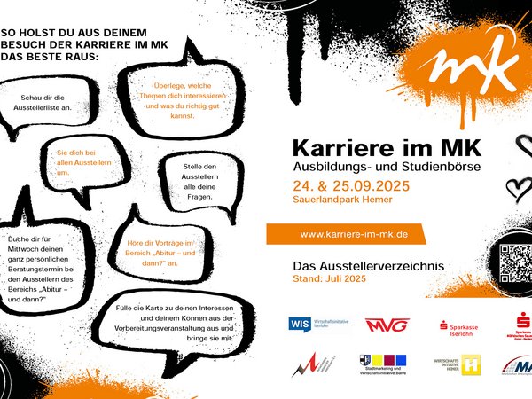 Die große Ausbildungs- und Studienbörse "Karriere im MK" startet.