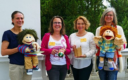 Die Lehrkräfte des Fachbereichs Grundstufe v.l.n.r.: Julia Heller, Kirsten Corneli, Alla Müller, Stefanie Krämer-Laame 