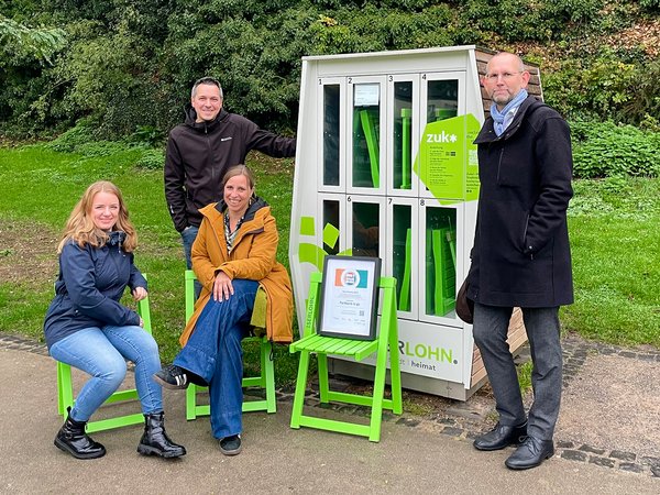 Das Iserlohner Pilotprojekt "Parkbank to go" gilt jetzt als bundesweites Best-Practice-Beispiel.
