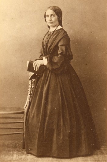 Porträtfoto von Fanny van Hees, um 1865 (Stadtarchiv Iserlohn)