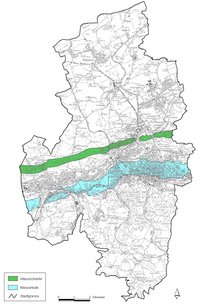 Das Bild zeigt Gebiete mit Allaunschiefer und Massenkalk in Iserlohn