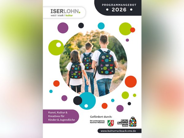 Das Veranstaltungsprogramm zum Kulturrucksack 2026 ist ab sofort verfügbar.